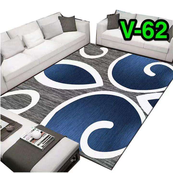200cmx150cm 3D Design Rug Printed - Blue & Grey