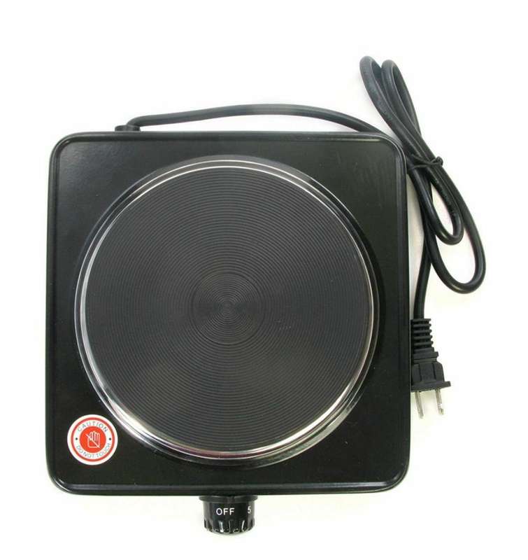 Single Electric hotplate - Black