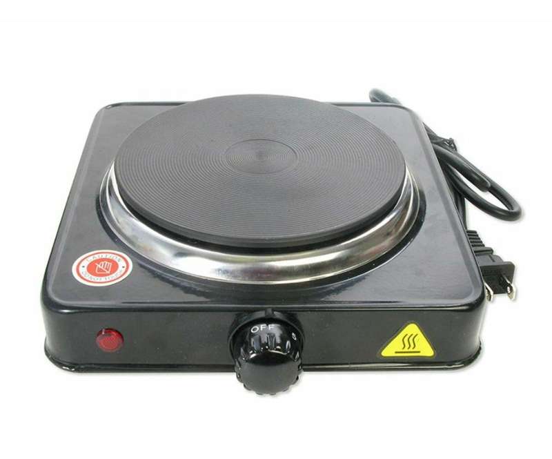 Single Electric hotplate - Black