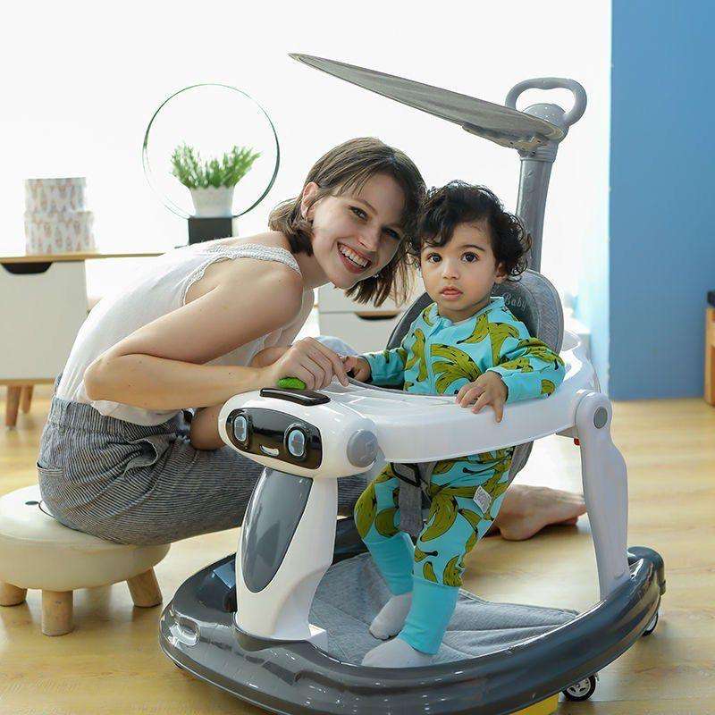 Baby's Folding Learning Walk Multi-Purpose Anti-Rollover Walker
