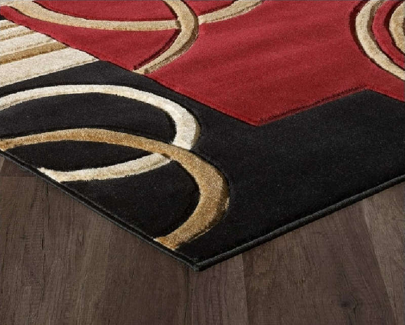 230cmx160cm Authentic 3D Design Rug Printed - Red