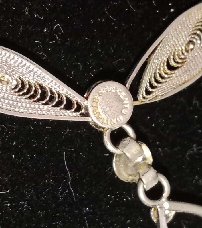 Silver Sorrento Necklace and earings
