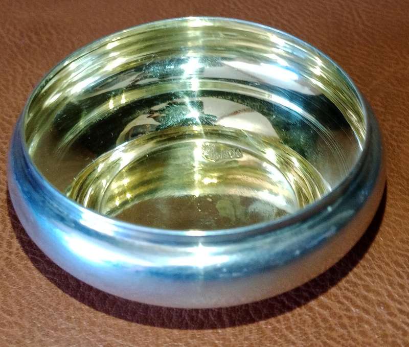 Silver Antique Gold gilded Inner Ottoman Coin Box