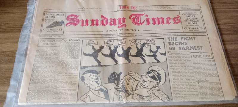 Rare WWII Newspapers