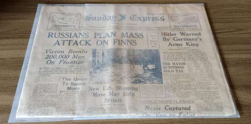 Rare WWII Newspapers