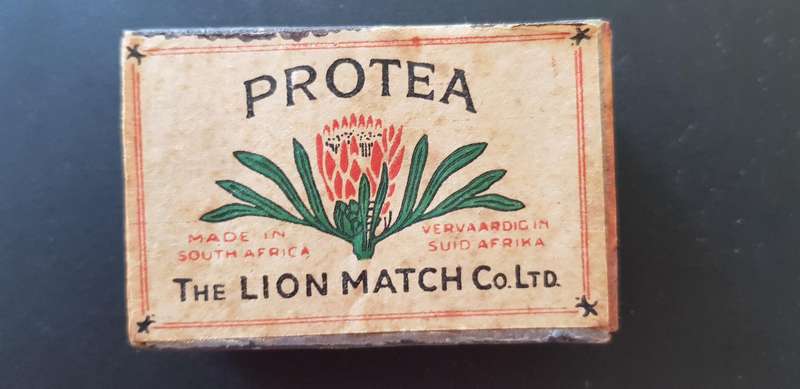 VINTAGE PROTEA MATCHES IN THE BIG WOODEN BOX - FULL BOX.
