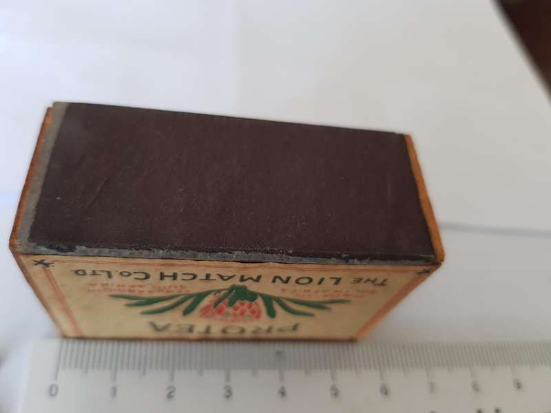 VINTAGE PROTEA MATCHES IN THE BIG WOODEN BOX - FULL BOX.