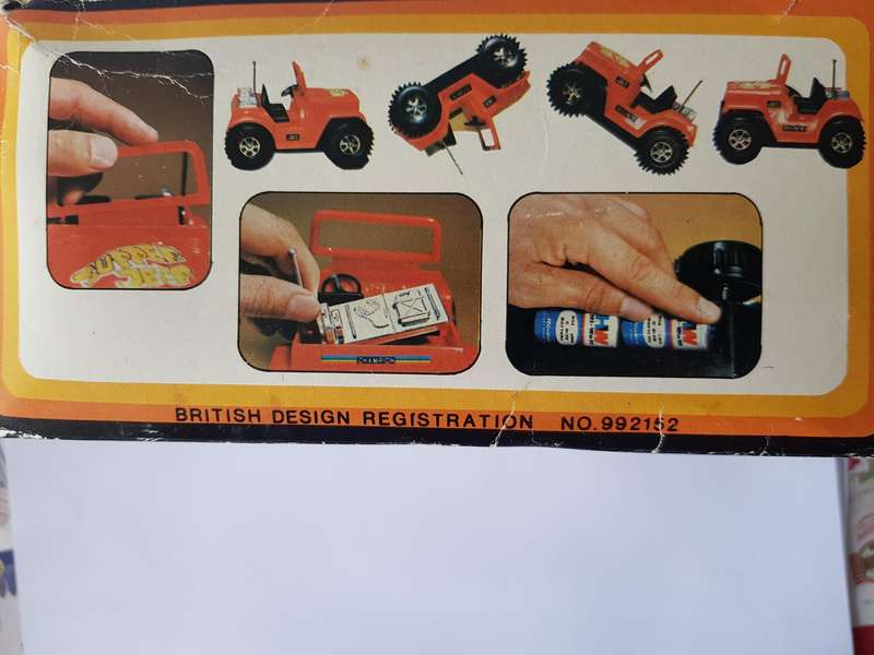 VINTAGE 1982 SUPER SUZUKI 4 X 4 JEEP - BATTERY OPERATED MODEL TOY - BY BOTOY.