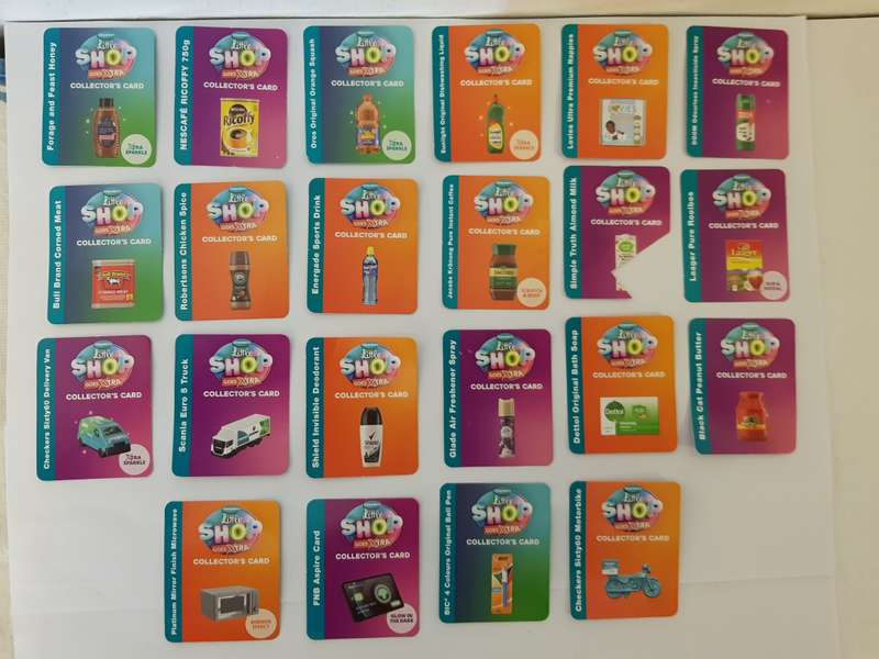 38 X CHECKERS EXTRA LITTLE SHOP MINI GROCERIES - LATEST EDITION ISSUED DURING 2024.