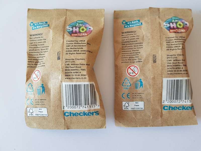 38 X CHECKERS EXTRA LITTLE SHOP MINI GROCERIES - LATEST EDITION ISSUED DURING 2024.