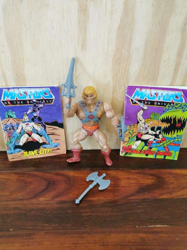 HE-MAN & HIS CAT - THE ORIGINAL 1981 ACTION FIGURES FROM THE MASTERS OF THE UNIVERSE - MOTU - MATTEL