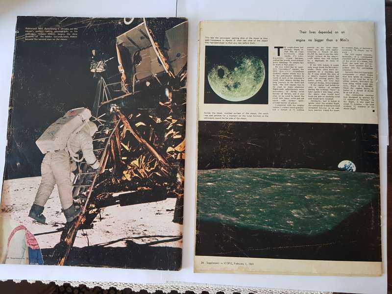 SCOPE MAGAZINE OF AUGUST 1969 - MOON LANDING.