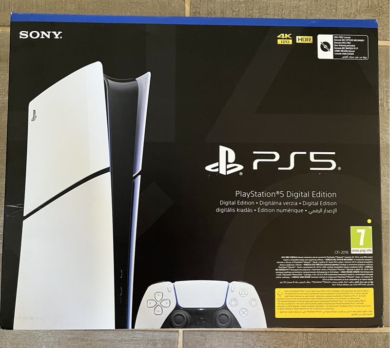 Sony PS5 slim digital edition white, sealed box