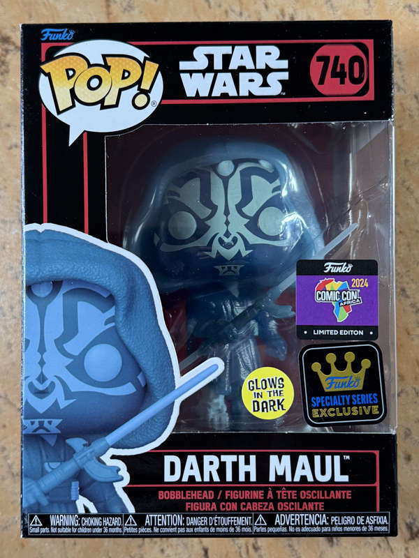 FUNKO POP! Star Wars - Darth Maul Hologram Glow Comic Con Africa 2024 Excl