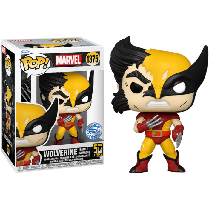 FUNKO POP! Marvel - Wolverine 50th Anniversary - Wolverine Battle Damage
