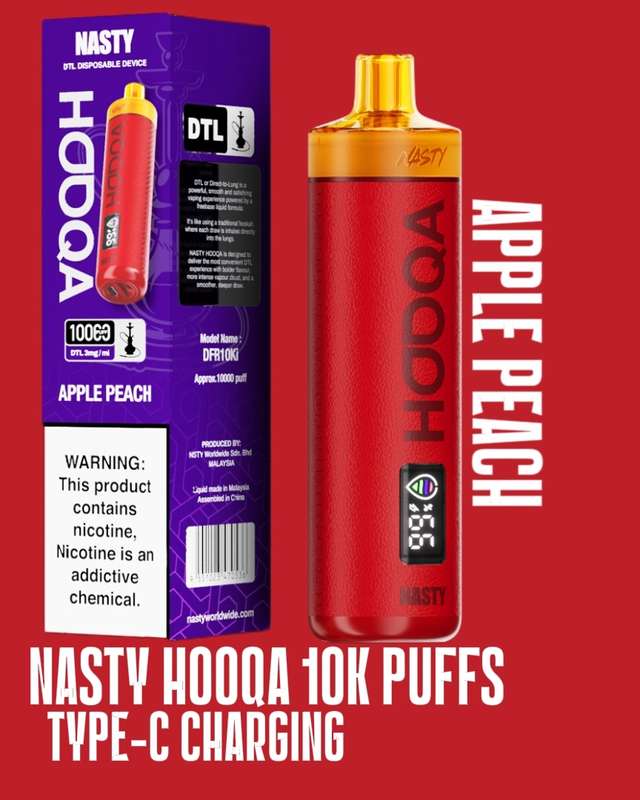 Nasty Hooqa DTL 10K Apple Peach