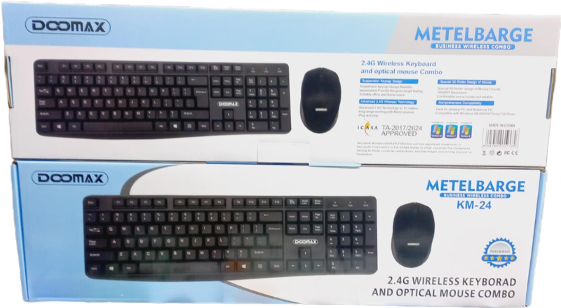 Wireless keyboard and optical mouse combo