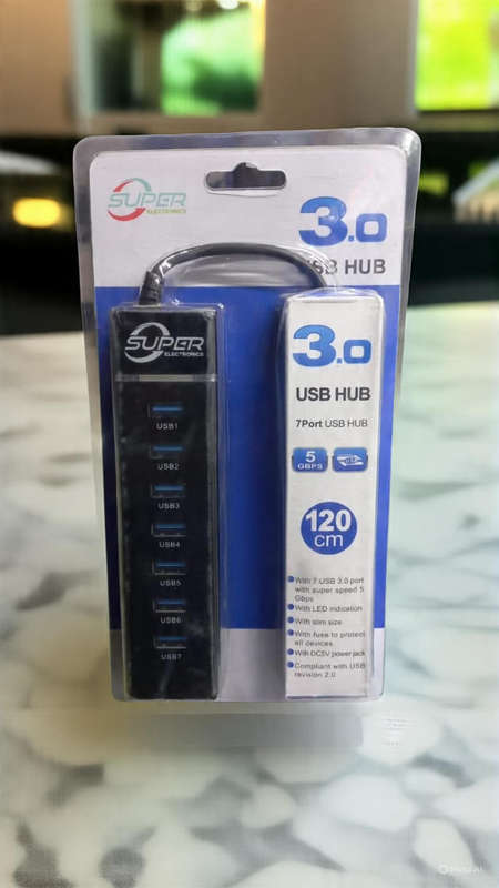 7 Port USB Hub [120cm cable]