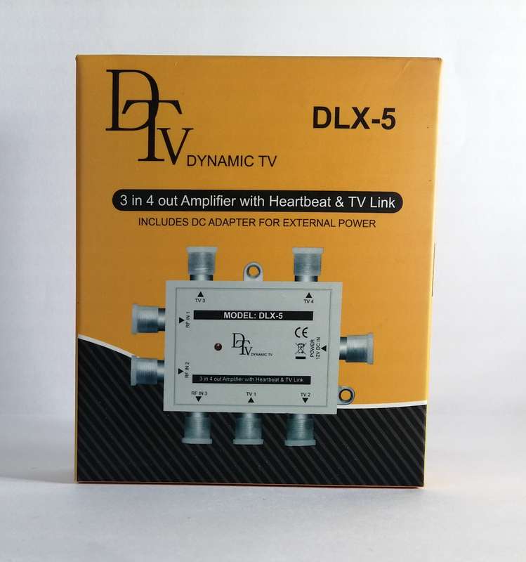 DLX-5 3in 4out amplifier with heartbeat and tv link