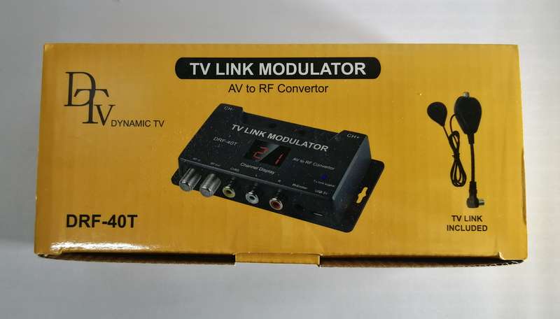 Tv link modulator AV to RF convertor [DRF-40T]