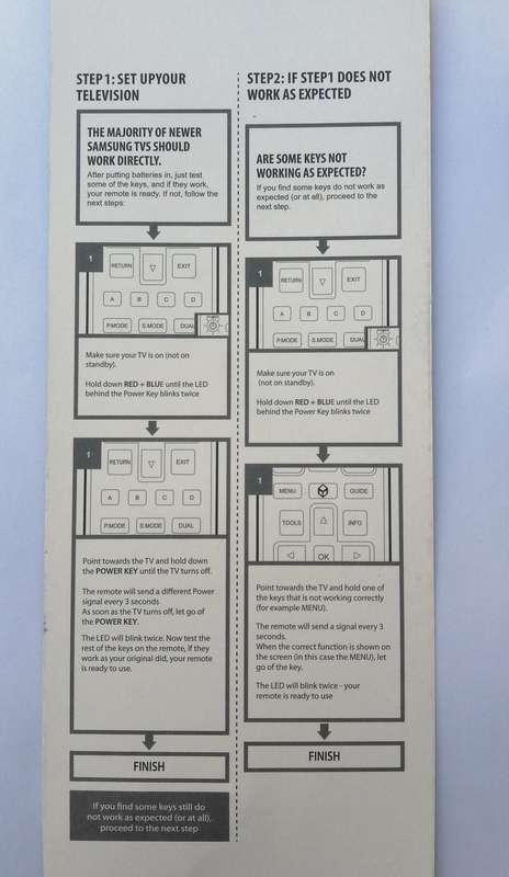 Samsung Replacement tv remote