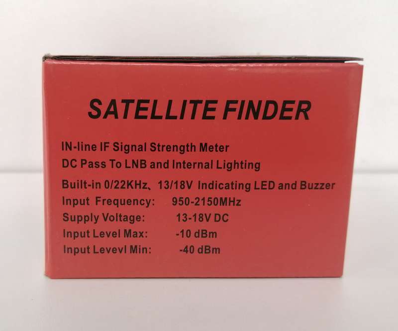 Satellite finder with led indicator
