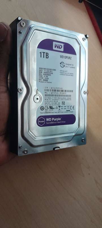 Western Digital 1tb Purple Hard Drive 5400rpm SATA III 3.5" Internal Surveillance Hard Disk Wd10purz
