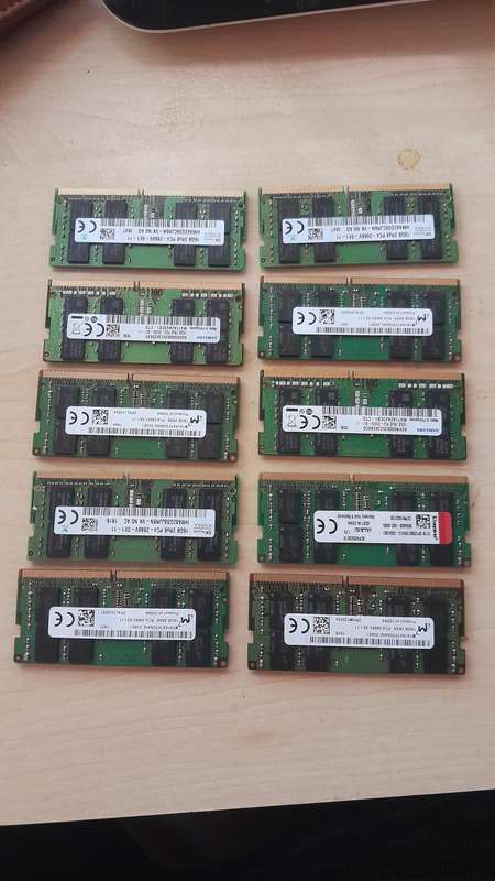 16GB MICRON MTA16ATF2G64HZ-2G6E1 2RX8 PC4-2666V-S Laptop Memory Module