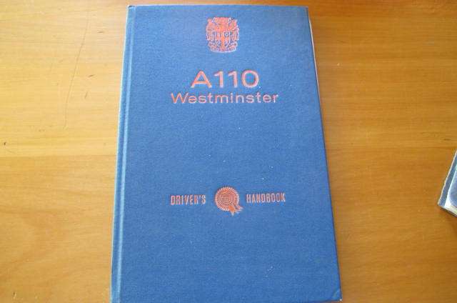 A110 Westminster and Westminster Mk. II - Owners Handbook