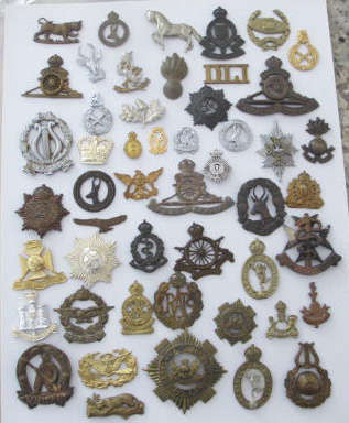 Militaria - Job Lot of Military Badges without lugs/pins