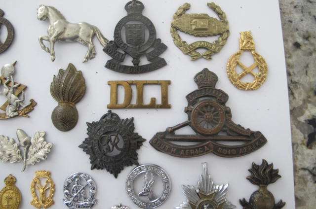 Militaria - Job Lot of Military Badges without lugs/pins