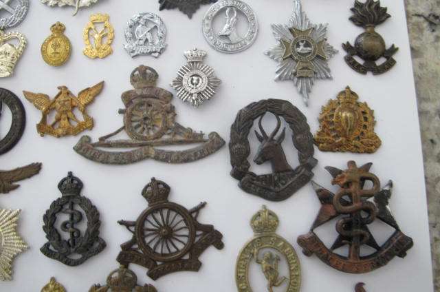 Militaria - Job Lot of Military Badges without lugs/pins