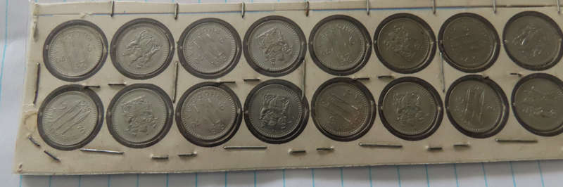 Rhodesia - Rhodesia Coins 1970 Lot of 16 X 2 and 1/2 Cents Uncircukated