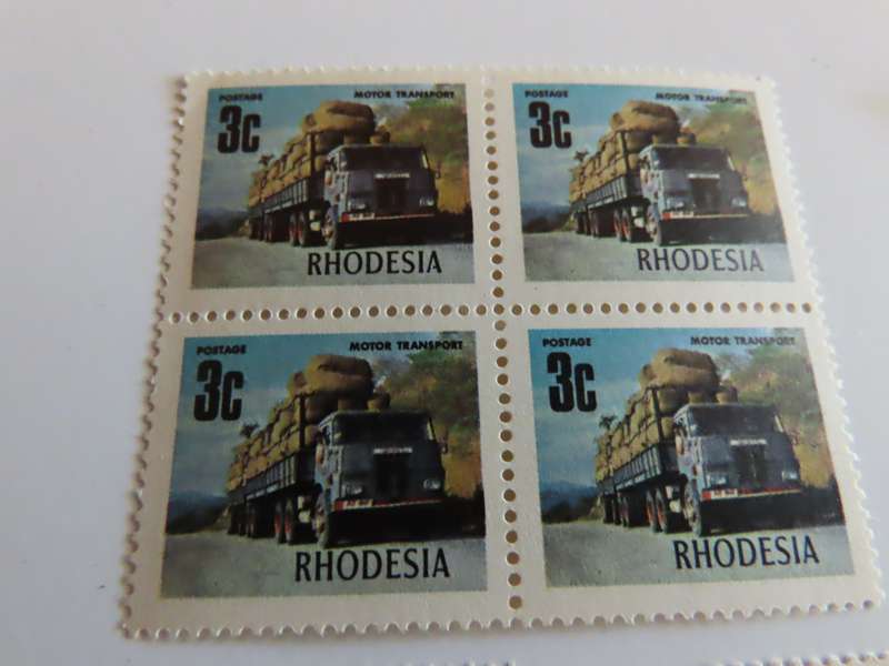 Rhodesia - 1 January 1973 Additional Values in Blocks of 4 MNH