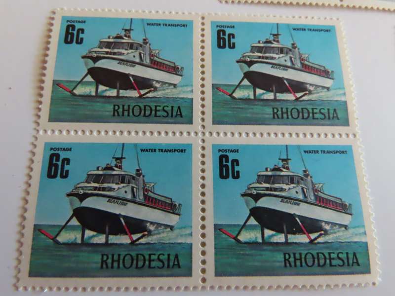 Rhodesia - 1 January 1973 Additional Values in Blocks of 4 MNH