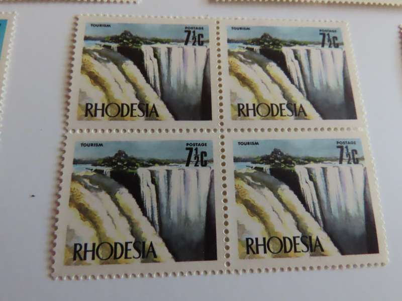Rhodesia - 1 January 1973 Additional Values in Blocks of 4 MNH