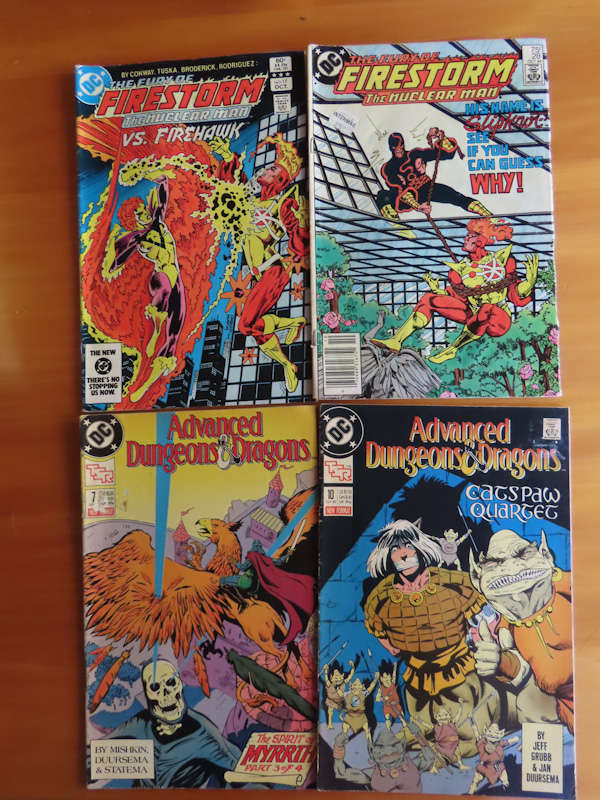 Comics- 2 Firestorm and 2 Advanced Dragons and Dungeons