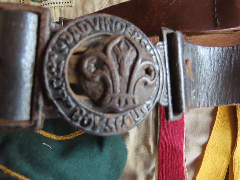 Boy Scouts - Job lot of Vintage items including Shirt, 2 Belts, Cap, Scarves and others