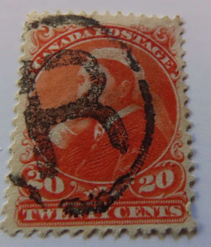 Canada -20 cents Queen Victoria 1893 used - Value R1700