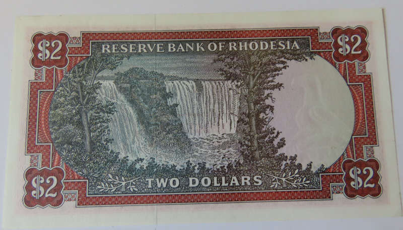 Rhodesia - $2 Replacement Note dated 24th May 1979 - #X/1075652 - Condition UNC