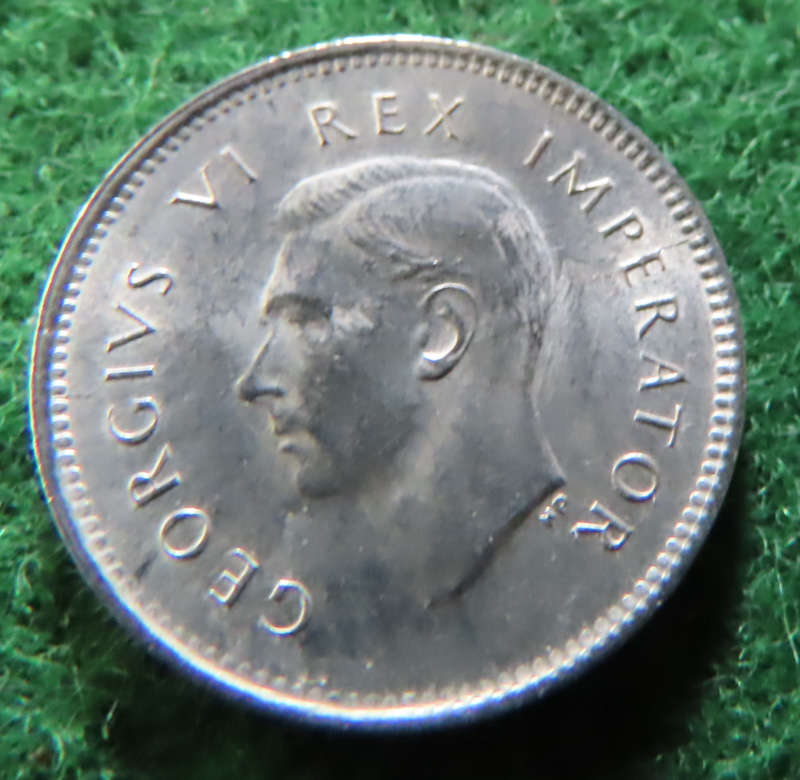 South Africa -.800 Silver Coin 3d - 1945 - Looks like the overstruck 1943