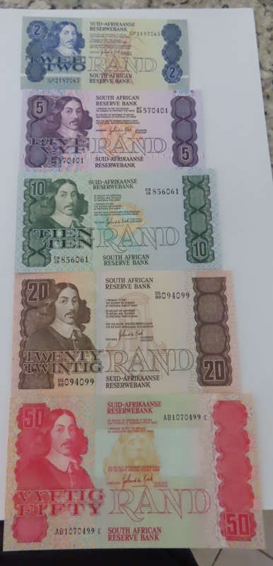 South Africa -Set R2 - R50 - Gerhard De Kock - UNC