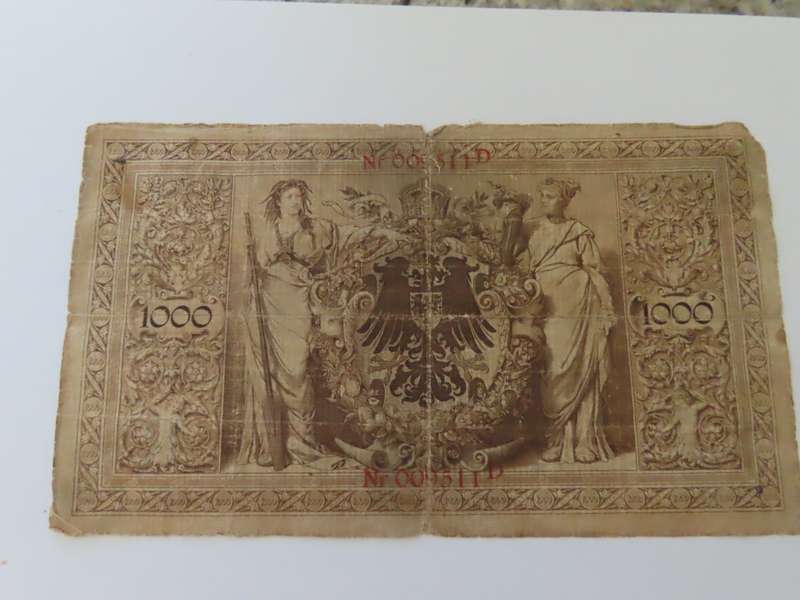 Germany - 1000 Mark 10 April 1910 - VF -6 Digit #