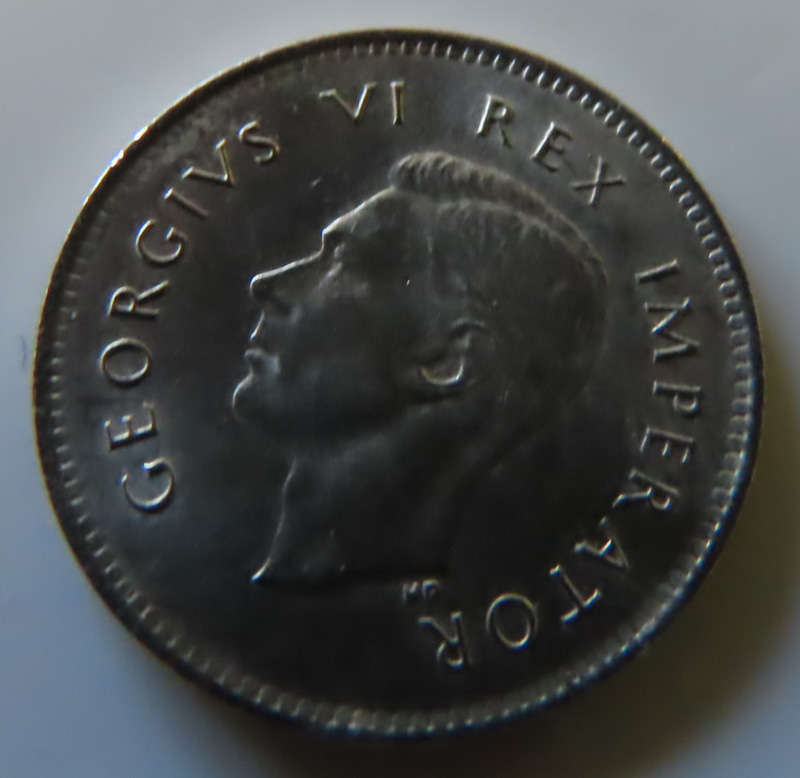South Africa -.800 Silver Coin 3d - 1941