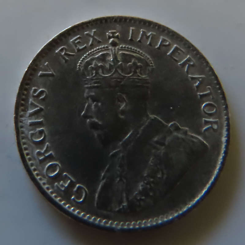 South Africa -.800 Silver Coin 3d - 1933