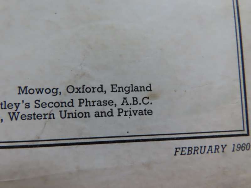 M.G.A. - Series MGA Service Parts List - Book Printed 1960