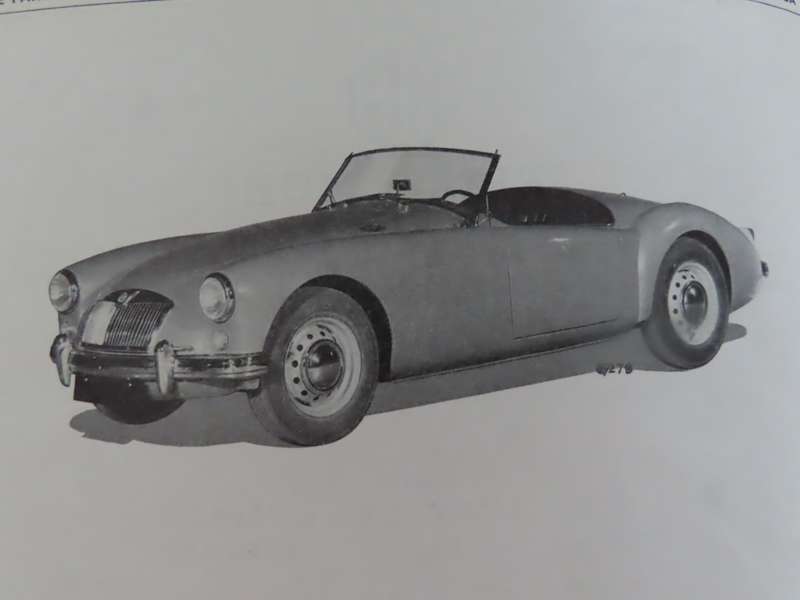 M.G.A. - Series MGA Service Parts List - Book Printed 1960