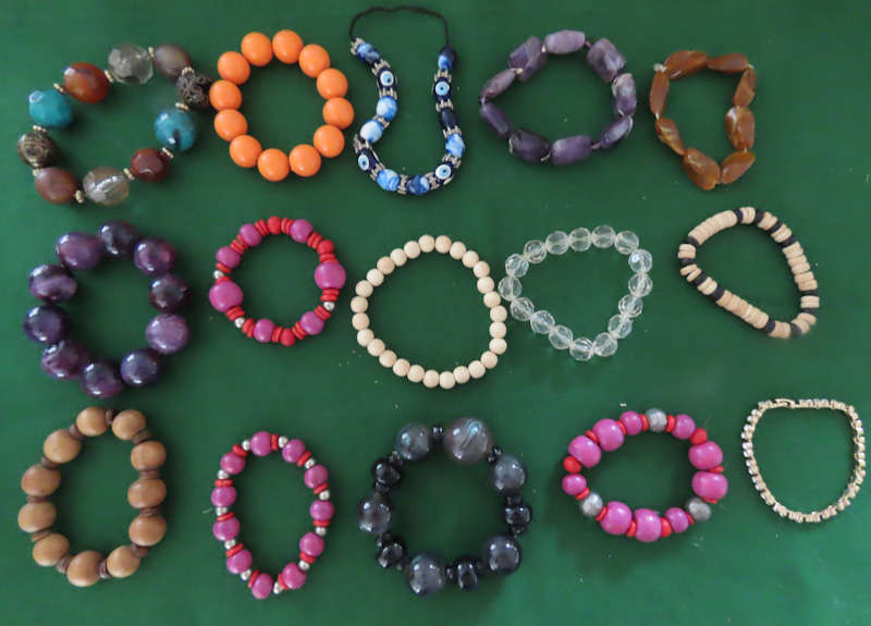 Costume Jewellery - 15 Bangles/Bracelets