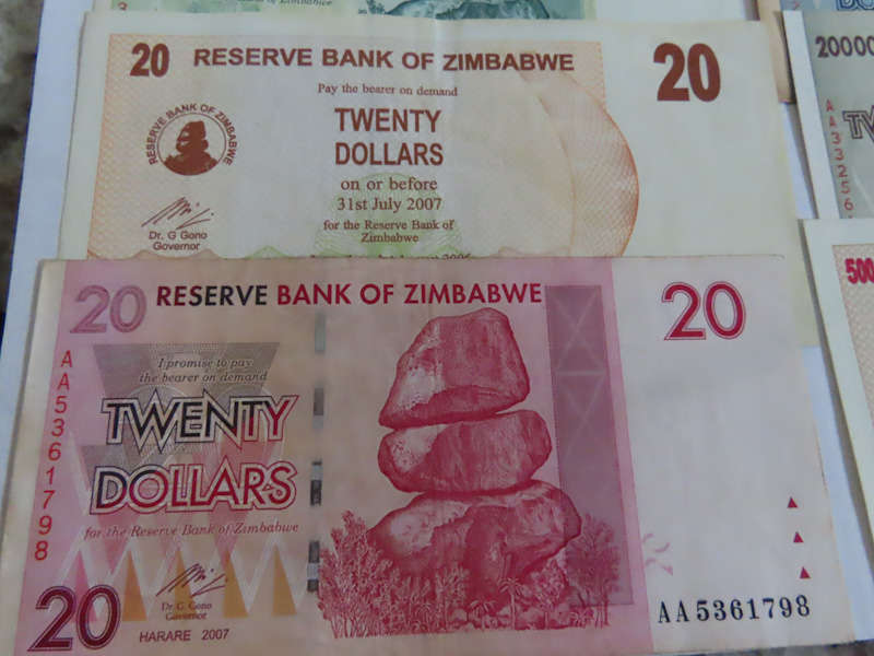 Zimbabwe - Lot of 10 different Banknotes # 3
