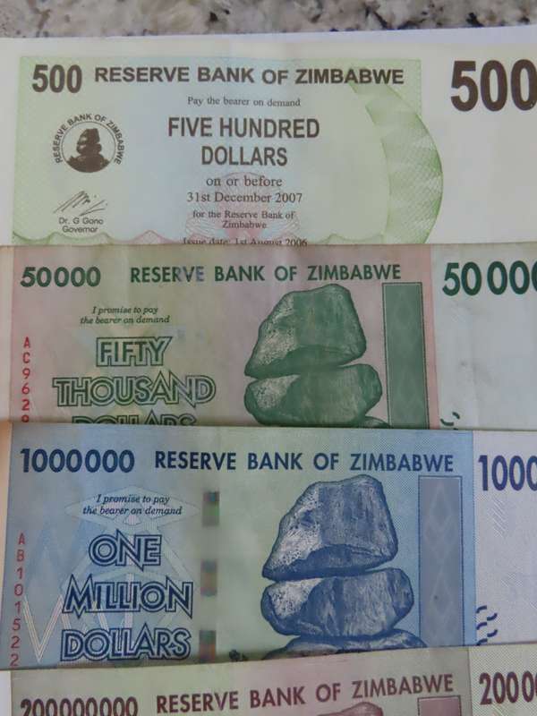 Zimbabwe - Lot of 10 different Banknotes # 3